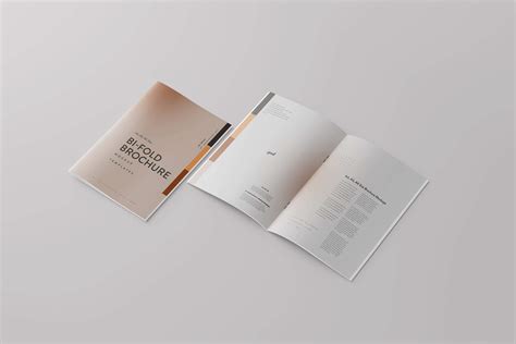 Download 5 Free A4 Multiple Pages Bi Fold Brochure Mockups Psd Files