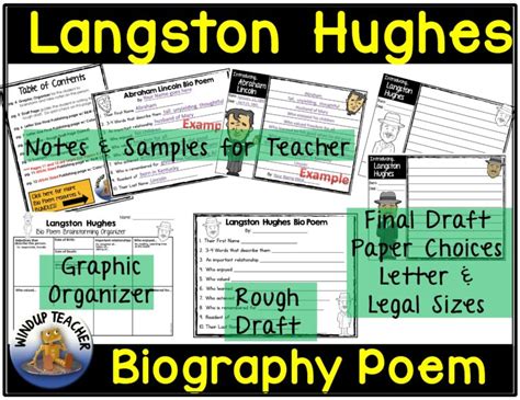 Langston Hughes Poem Writing Activity Made By Teachers