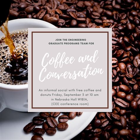 Coffee And Conversation Announce University Of Nebraska Lincoln