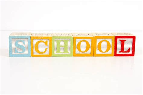 School Blocks Colorful Concept School Photo Background And Picture For