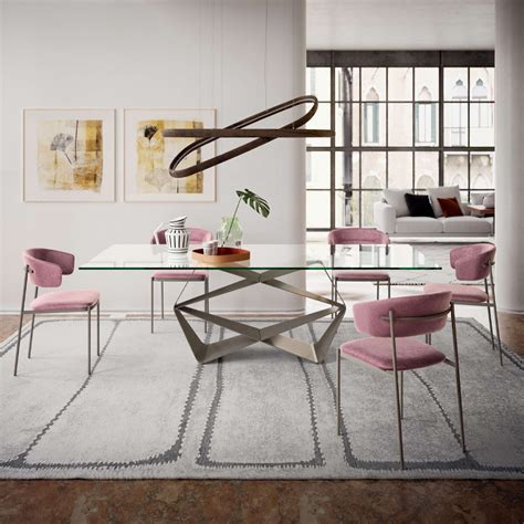 Mesa Fija De Comedor Gem De Ozzio Design Elegante Dise O Geom Trico