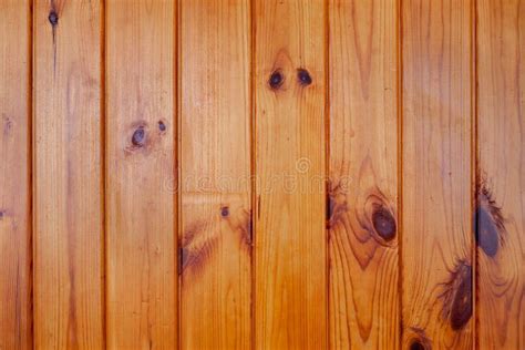 Varnished Wood Wall From Vertical Planks Background Texture Close Up