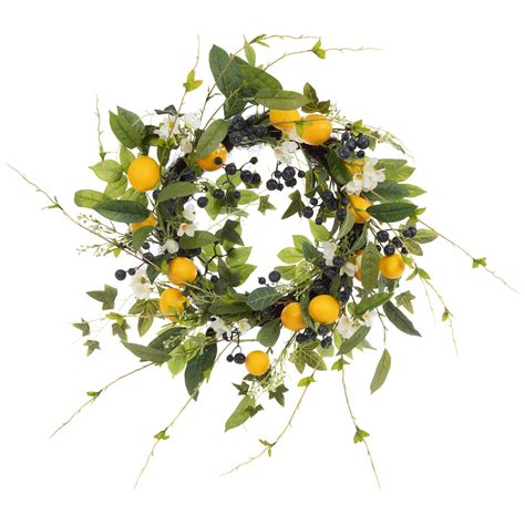 Lemon And Blueberry Wreath Hobby Lobby 2370401