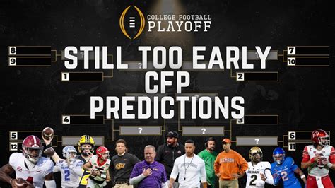 Still Too Early 2024 2025 College Football Playoff Predictions Youtube