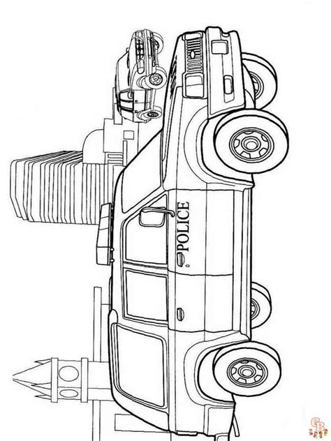 Gratis Politieauto Kleurplaten Om Te Printen Kleurplatengb