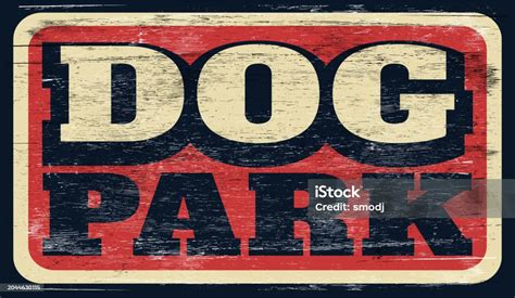 Dog Park Stock Illustration Download Image Now Dog Retro Style