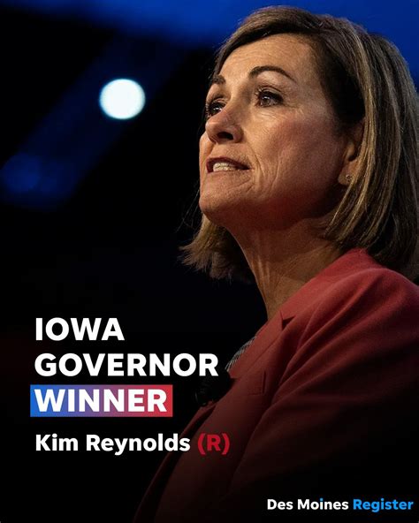 Des Moines Register On Twitter Gov Kim Reynolds Secured Reelection