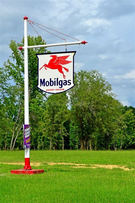 Old Vintage Mobilgas Station Sign Socony Vacuum Editorial Stock Photo ...