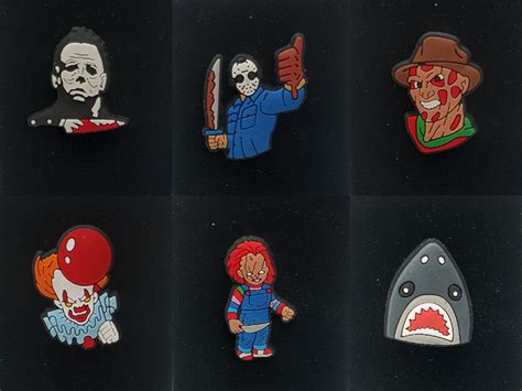 Horror Movie Pins Halloween Pendant Lapel Hat Pins Etsy