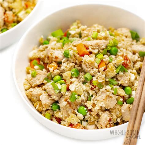 Cauliflower Chicken Fried Rice (30 Min!) | Wholesome Yum