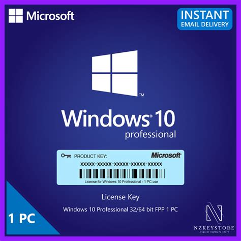 Microsoft Windows 10 Pro Fpp 3264 Bit Digital License Key Nzkeystore