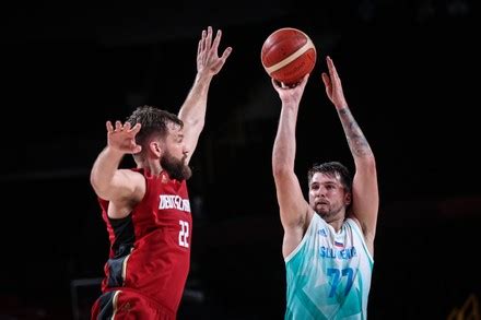 Luka Doncic R Slovenia Shoots During Editorial Stock Photo Stock