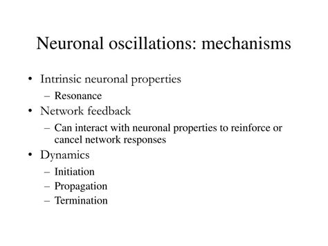 PPT Nens220 Lecture IX Oscillations Resonance Synchrony