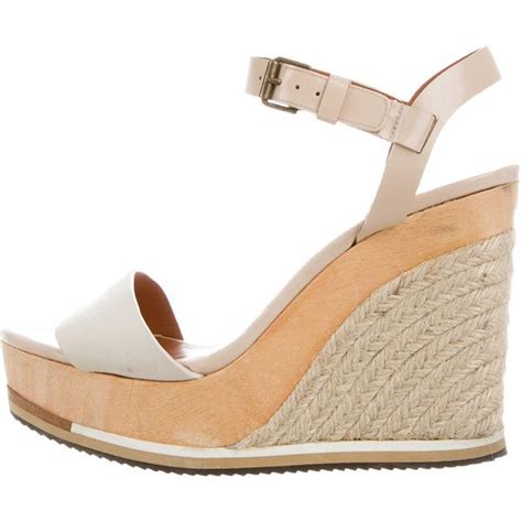 Pre Owned Lanvin Platform Wedge Sandals 175