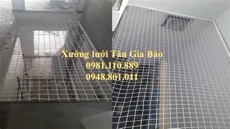 Lưới Chống Rơi Bé Ngã Ở Cầu Thang Hố Thông Tầng Giếng Trời Ban Công