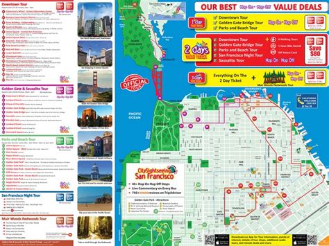 San Francisco Tour Map San Francisco Tourist San Francisco Tourist