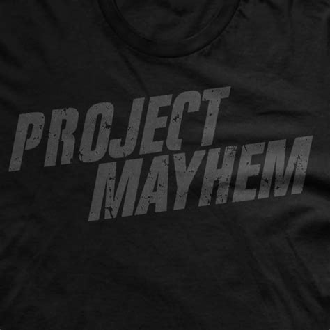 Project Mayhem T-Shirt | Fight Club Tyler & Druden Shirt