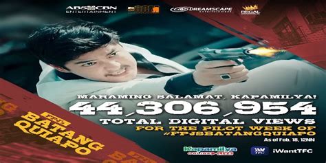 Pilot Week Of FPJ S Batang Quiapo Garners 44 Million Total Digital Views