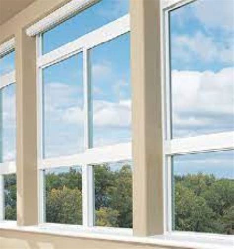 White Laminated Glass Venesta Upvc Horizontal Sliding Window Glass