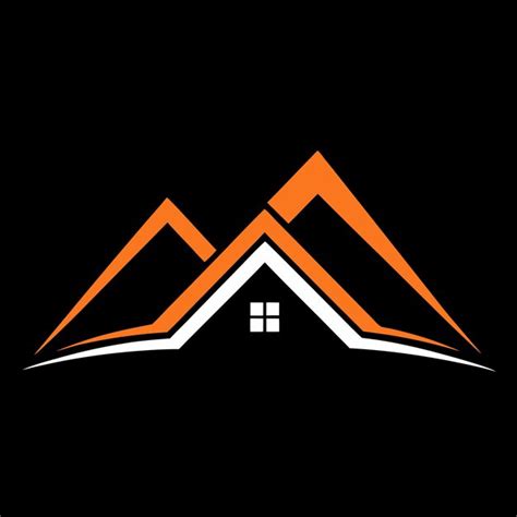 Roof Outline Logo With Initials Memorable Real Estate Branding