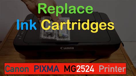 Canon PIXMA MG2524 Ink Cartridge Replacement YouTube