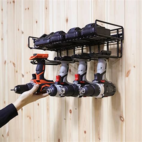 Jh Mech Wall Mounted Garage Storage Racks Power Tool Shelf Odm