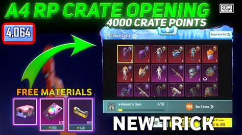 Bgmi A Rp Crate Opening Crate Points Last Day Crate Opening