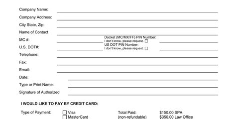 Fmcsa Passenger Authorization Pdf Form Formspal