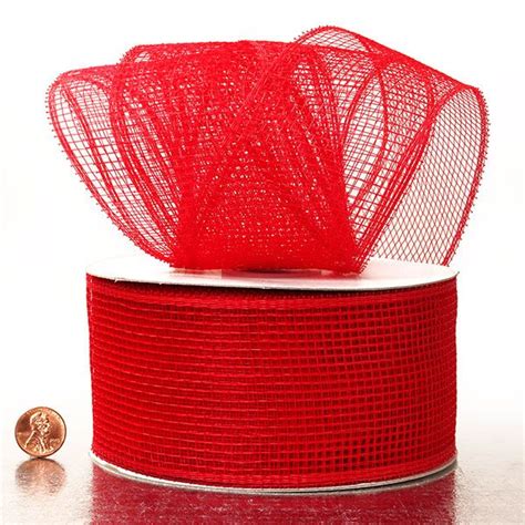 Standard 2 12 Deco Mesh Ribbons Deco Mesh Ribbon Christmas Wired