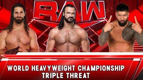 Seth Freakin Rollins Vs Jey Uso Vs Drew Mcintyre World