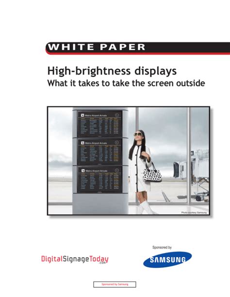 High Brightness Displays