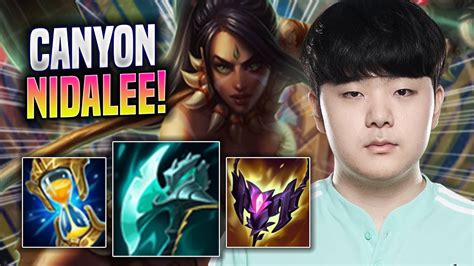 Canyon Is A God With Nidalee Dk Canyon Plays Nidalee Jungle Vs Viego