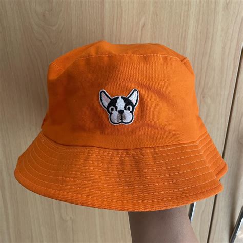 Orange Bucket Hat Great For Festivals Worn Once Depop