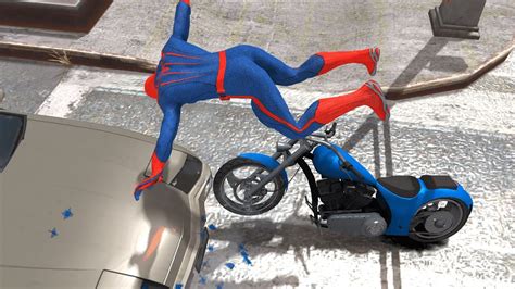 Brutal Motorcycle Spiderman Ragdolls Gta Iv 35 Euphoria Physics