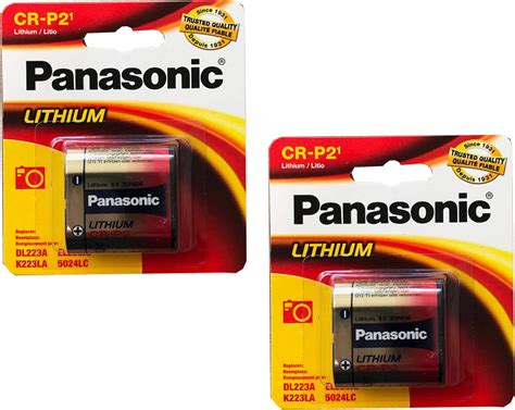 Amazon Panasonic Cr P Pa B Photo Power Cr P Lithium Battery