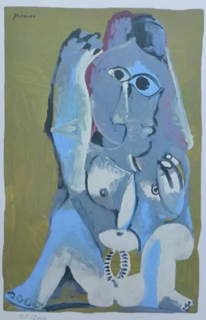 Pablo Picasso Sitting Nude Woman Plate Signed Hand Numbered