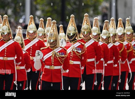 Londres Angleterre Septembre Des Soldats De La Garde Vie Ont