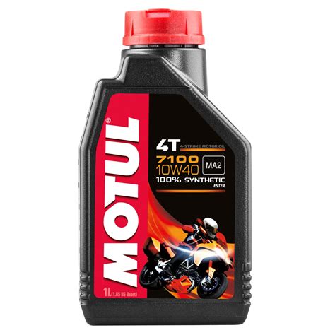 Motul Aceite De Motor Para Motocicleta 4 Tiempos Sintetico 10W 40 1 Litro