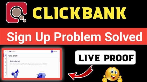 Clickbank Sign Up Problem Solved Step By Step Guide With Live Proof