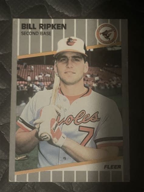 Fleer Bill Ripken Ff Error Orioles And Censored Card Lot Of