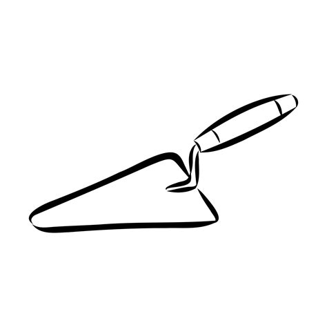 construction trowel vector sketch 8687041 Vector Art at Vecteezy