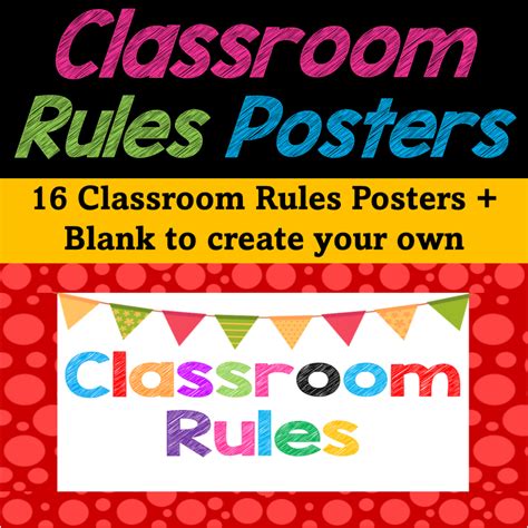 Classroom Rules Posters Flashcards Decor Made By Teachers