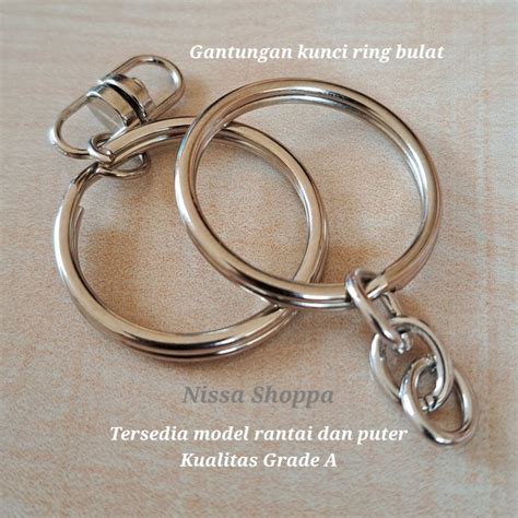 Jual Gantungan Kunci 3 Cm Grade A Ring Bulat Model Rantai Model