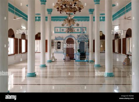 Masjid Nia Mah Mosque Prayer Hall With Minbar And Mihrab Chau Doc