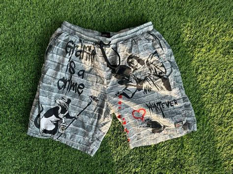 Streetwear Graffiti Swim Trunks Grailed