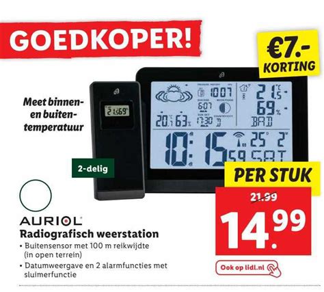 Auriol Radiografish Weerstation Aanbieding Bij Lidl 1Folders Nl