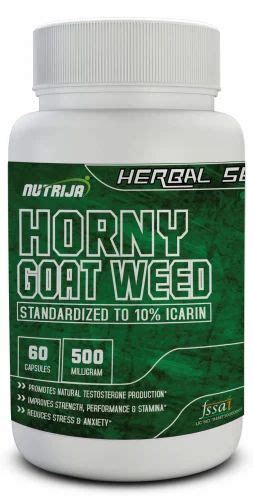 NutriJa Horny Goat Weed Extract 500mg 60 Capsules At Rs 575 Bottle