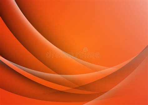 Fondo De Superposici N De Curva Naranja Abstracta Con Sombra