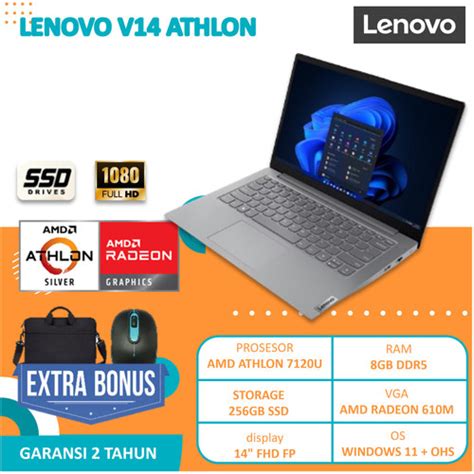 Jual Laptop Sekolah Lenovo V G Amd Athlon U Gb Ddr Gb Ssd