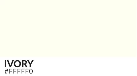 Ivory Color Code Hipfonts
